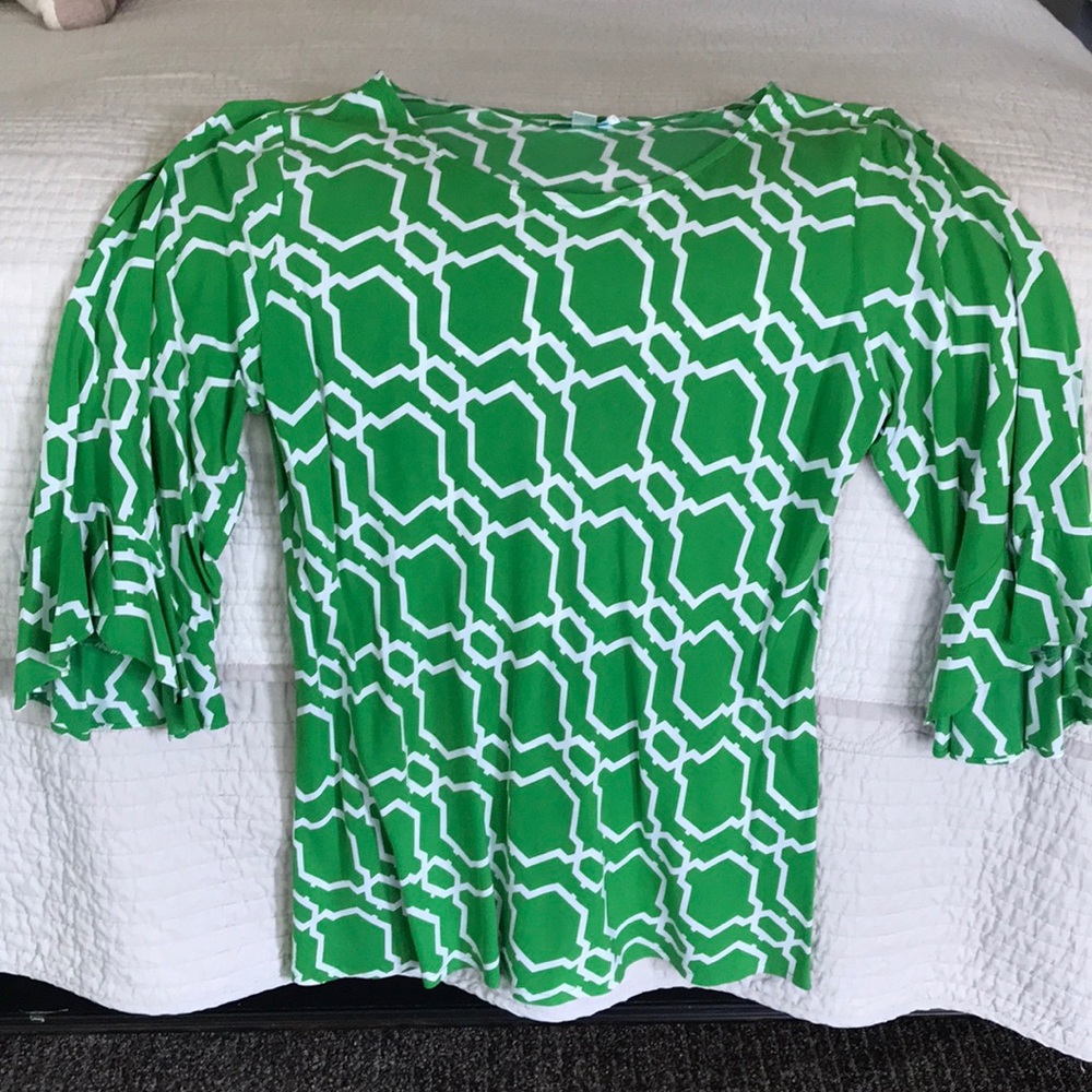 Escapada Blouse-Green